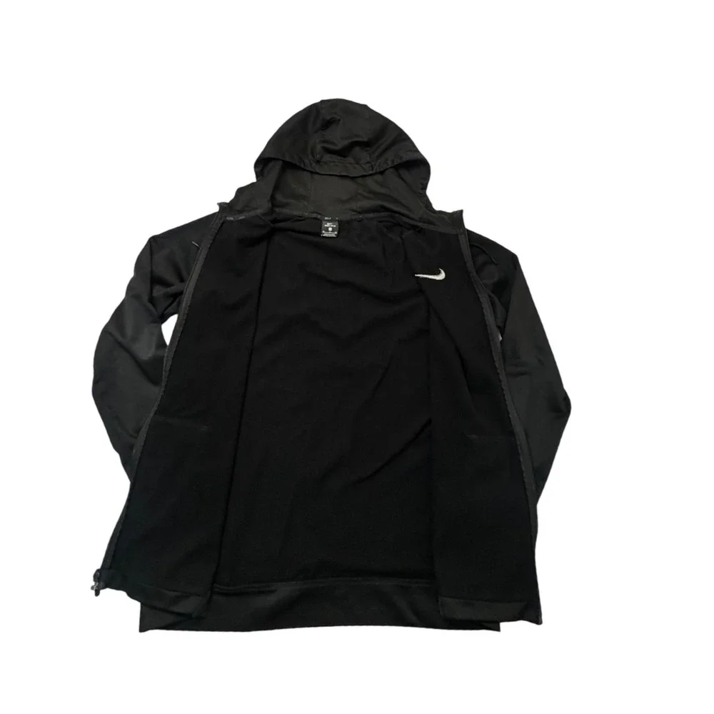 Nike Dri-FIT Mens XL Full Zip Hoodie Black Training Jacket Sweatshirt
